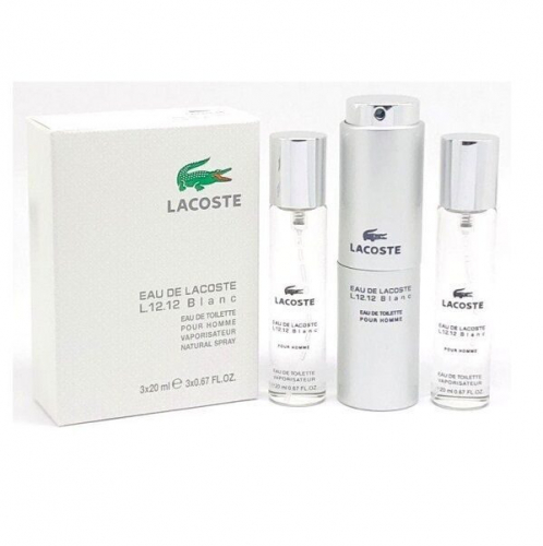 Lacoste Eau de Lacoste L.12.12 Blank белая MEN EDT 3*20ml копия