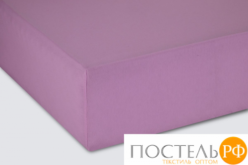 Простынь на резинке 90x200x20 трикотажная сиреневый