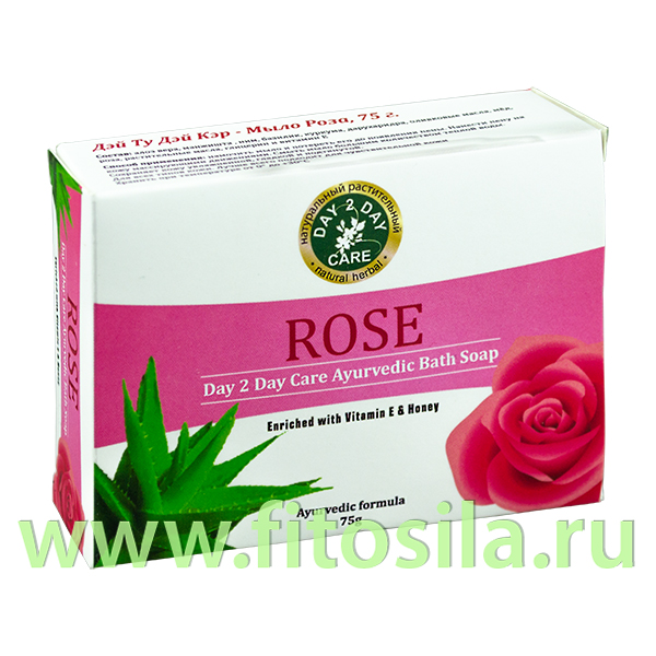 Мыло аюрведическое Роза(Rose) Дэй Ту Дэй Кэр 75гр