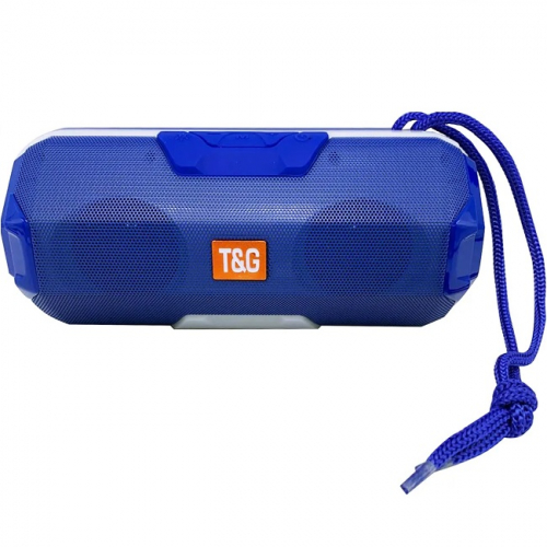 Колонка TG-143 цвет-синий Bluetooth+USB+радио+4 динамика+аккумулятор оптом