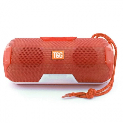 Колонка TG-143 цвет-красный Bluetooth+USB+радио+4 динамика+аккумулятор оптом