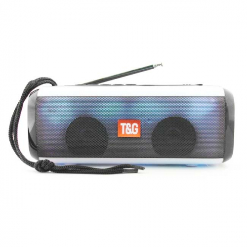 Колонка TG-144 цвет-серый Bluetooth+USB+радио+4 динамика+аккумулятор оптом