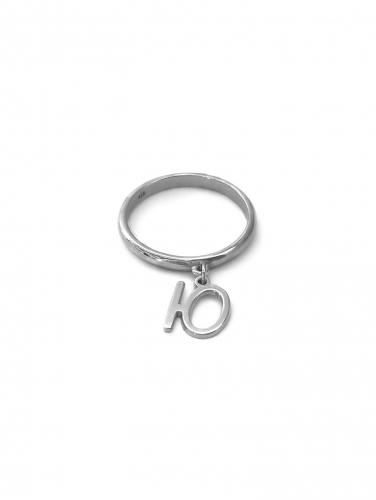 Серебряное кольцо «Воплощение» с подвеской «Ю»