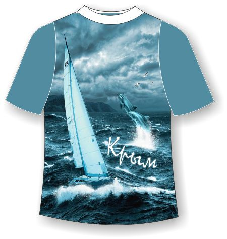 Подростковая футболка Крым непогода