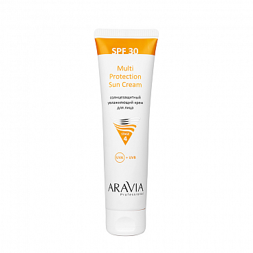 ARAVIA Крем солнцезащитный увлажняющий лица SPF 30 / Multi Protection Sun Cream SPF 30 100 мл