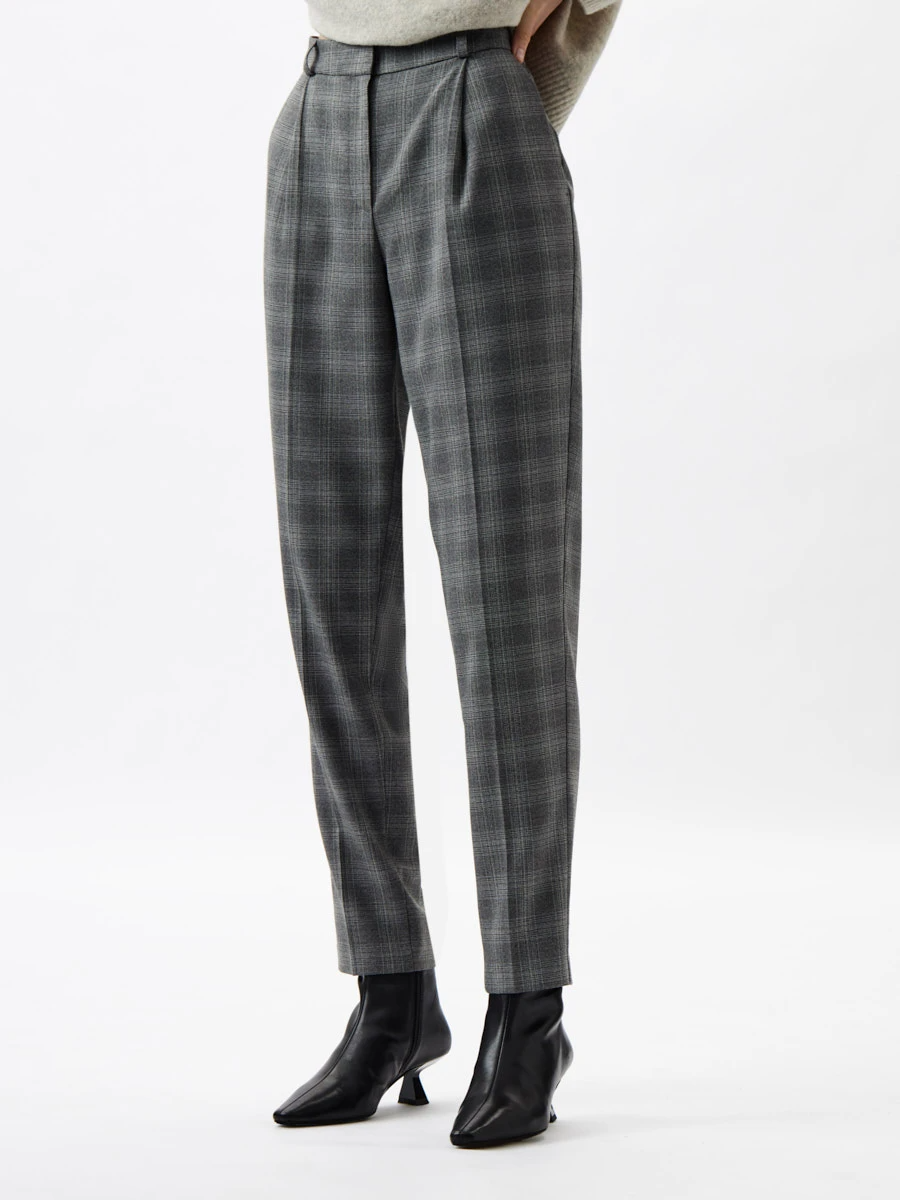 Ст.цена 1490р Брюки с защипами Темно-серый 15.866.0383.103.1