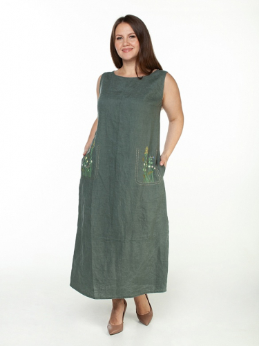 платье 3512 зеленый