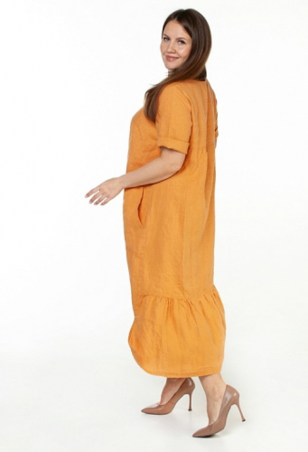 платье 3200 желто-оранжевый; зеленый; синий