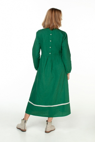 платье 3513 зеленый; светло-серый; сине-серый