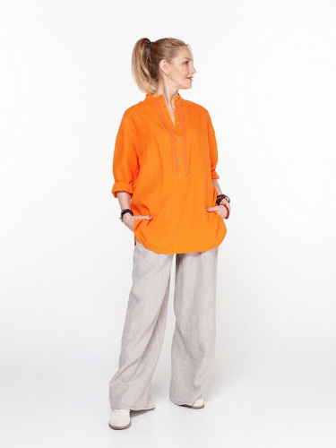 блузка 3306 оранжевый; терракотовый