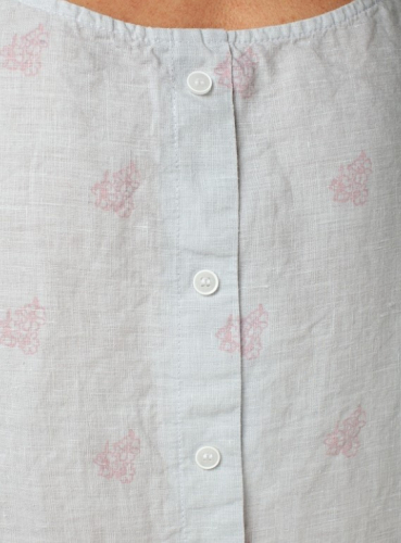 блузка 3270 белый с рисунком; светло-серый