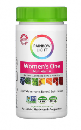 Rainbow Light, Women's One, мультивитамины для женщин, 90 таблеток