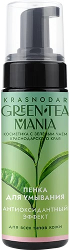 Пенка для умывания Антиоксидантный эффект с экстрактом зелёного чая и витамином С для всех типов кожи 170г