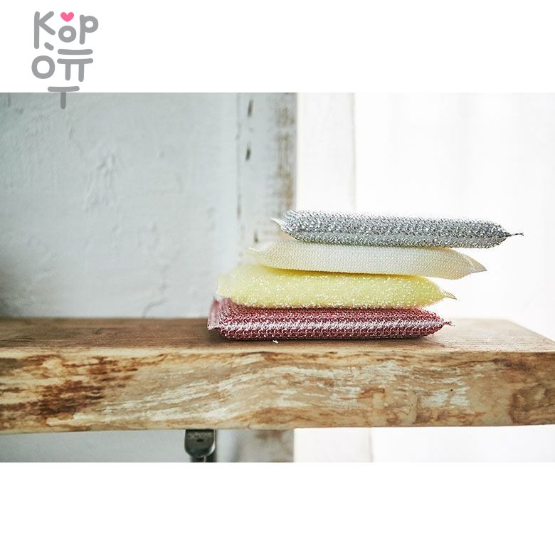 SB CLEAN&CLEAR - Губка для мытья посуды №351/093 Save - 13см*9см*1,5см., мягкая