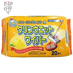 Showa Siko Osoji Влажные салфетки для очищения пола и различных поверхностей 20шт