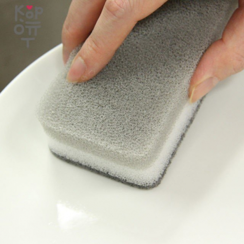 AISEN Мягкая губка для мытья посуды с антибактериальным покрытием из серебра и меди