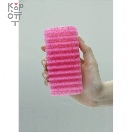 AISEN GIZA Губка для мытья посуды новой формы с повышенной износостойкостью (розовая)