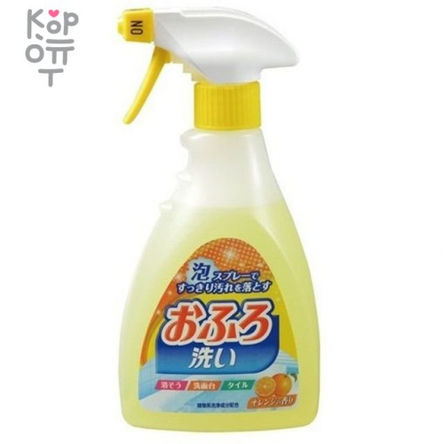 Nihon Detergent Чистящая спрей-пена для ванны с антибактериальным эффектом и апельсиновым маслом