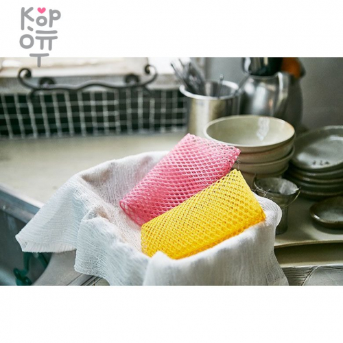 SB CLEAN&CLEAR - Скраббер-сеточка для мытья посуды №035 Soft Mesh - 30см*30см., мягкая