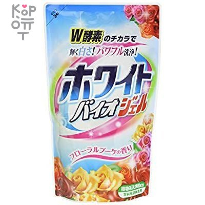 Nihon Detergent Жидкое средство для стирки белья с отбеливающим и смягчающим эффектами, мягкая упаковка