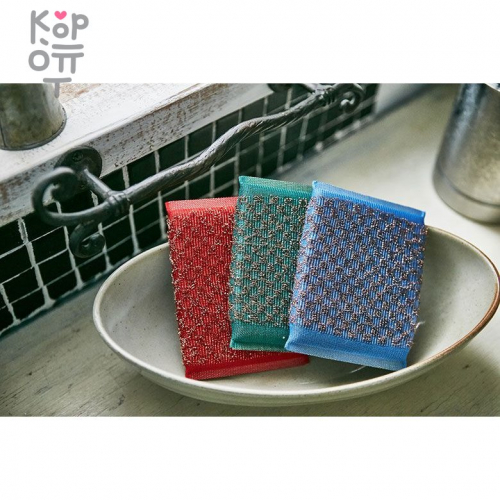 SB CLEAN&CLEAR - Губка для мытья посуды №958 Pure Copper Sponge - антибактериальная с медью