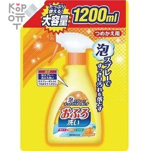 Nihon Detergent Чистящая спрей-пена для ванны с антибактериальным эффектом и апельсиновым маслом