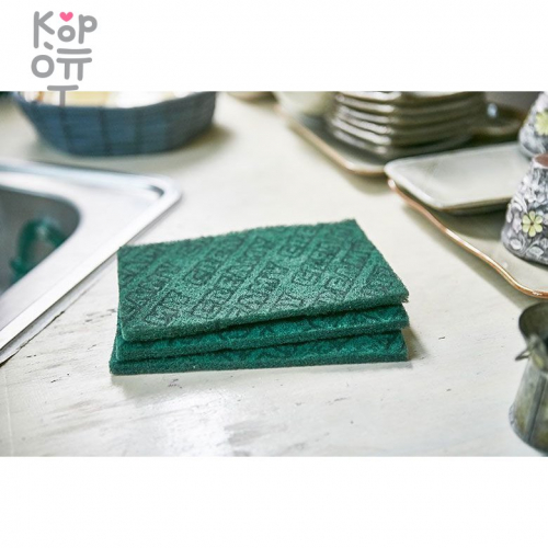 SB CLEAN&CLEAR - Губка для мытья посуды №392 Multi-Purpose - 15см*23см с абразивным слоем