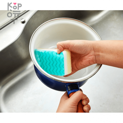AISEN Trepica Губка для мытья посуды с ультратонким тканным материалом и акриловым волокном