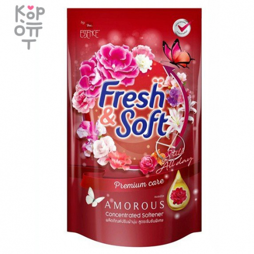 LION Essence Fresh & Soft - Кондиционер для белья 500мл., мягкая упаковка