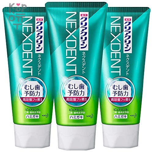 KAO Clear Clean NEXDENT Pure Mint - Лечебная зубная паста с освежающим чистым вкусом мяты, 120гр.