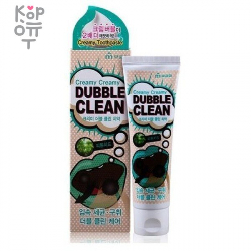 Mukunghwa Dubble Clean - Зубная паста кремовая с очищающими пузырьками и фитонцидами 110гр.