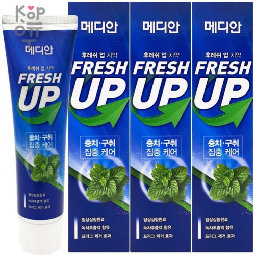 MEDIAN Fresh Up Mint Toothpaste - Зубная паста для профилактики кариеса и зубного налета 120гр.