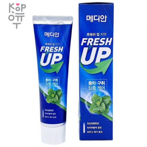 MEDIAN Fresh Up Mint Toothpaste - Зубная паста для профилактики кариеса и зубного налета 120гр.