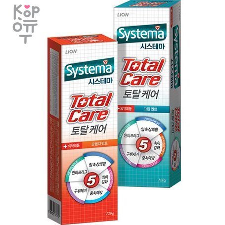 CJ LION Systema Total Care - Зубная паста Забота о полости рта 120гр.