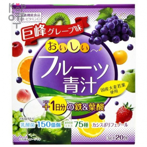 Yuwa Delicious Fruit Aojiru Iron & Folic Acid  Концентрат для приготовления безалкогольных напитков 
