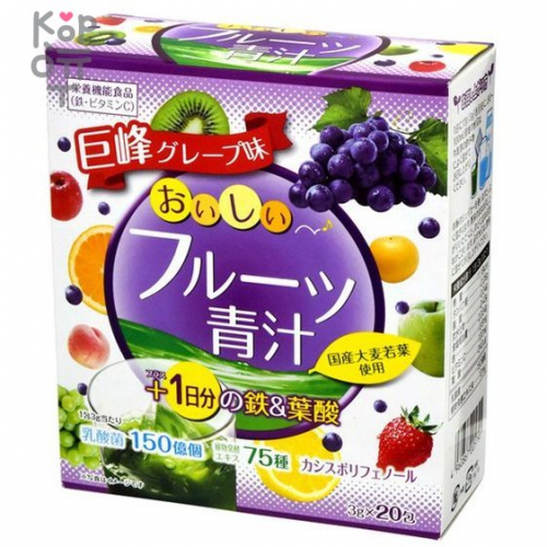 Yuwa Delicious Fruit Aojiru Iron & Folic Acid  Концентрат для приготовления безалкогольных напитков 