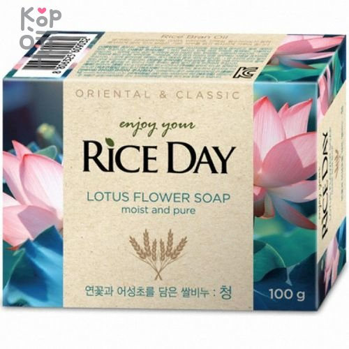 CJ LION Rice Day Cheong - Мыло туалетное, Лотос, 100гр., купить с доставкой на дом