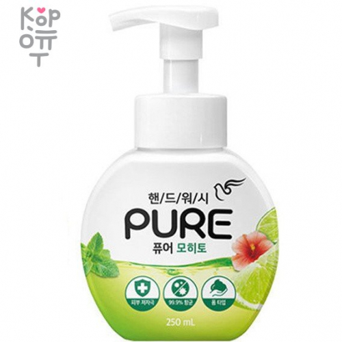 PIGEON Pure Hand Wash - Мыло-пенка для рук с натуральными ингредиентами и антибактериальным эффектом 250мл., купить с доставкой на дом