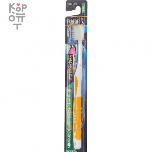 EBISU Зубная щетка с утонченными кончиками и прорезиненной ручкой.