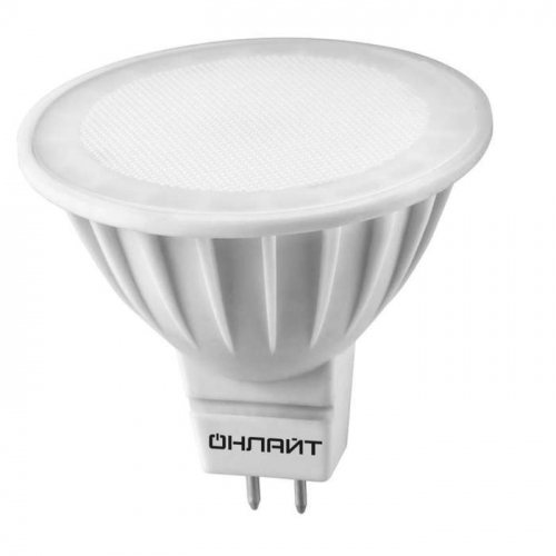 Лампа светодиодная «Онлайт», GU5.3, 10 Вт, 6500 К, 750 Лм, рефлектор