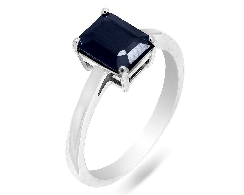 Кольцо из серебра сапфир корунд, SL-RIC52
