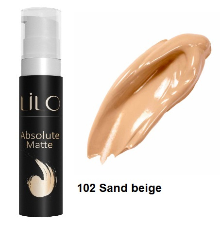 LiLo Тональный крем LiLo ABSOLUTE MATTE тон 102 Sand beige