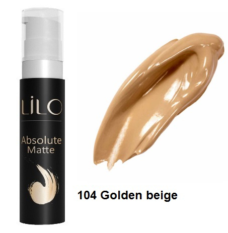 LiLo Тональный крем LiLo ABSOLUTE MATTE тон 104 Golden beige