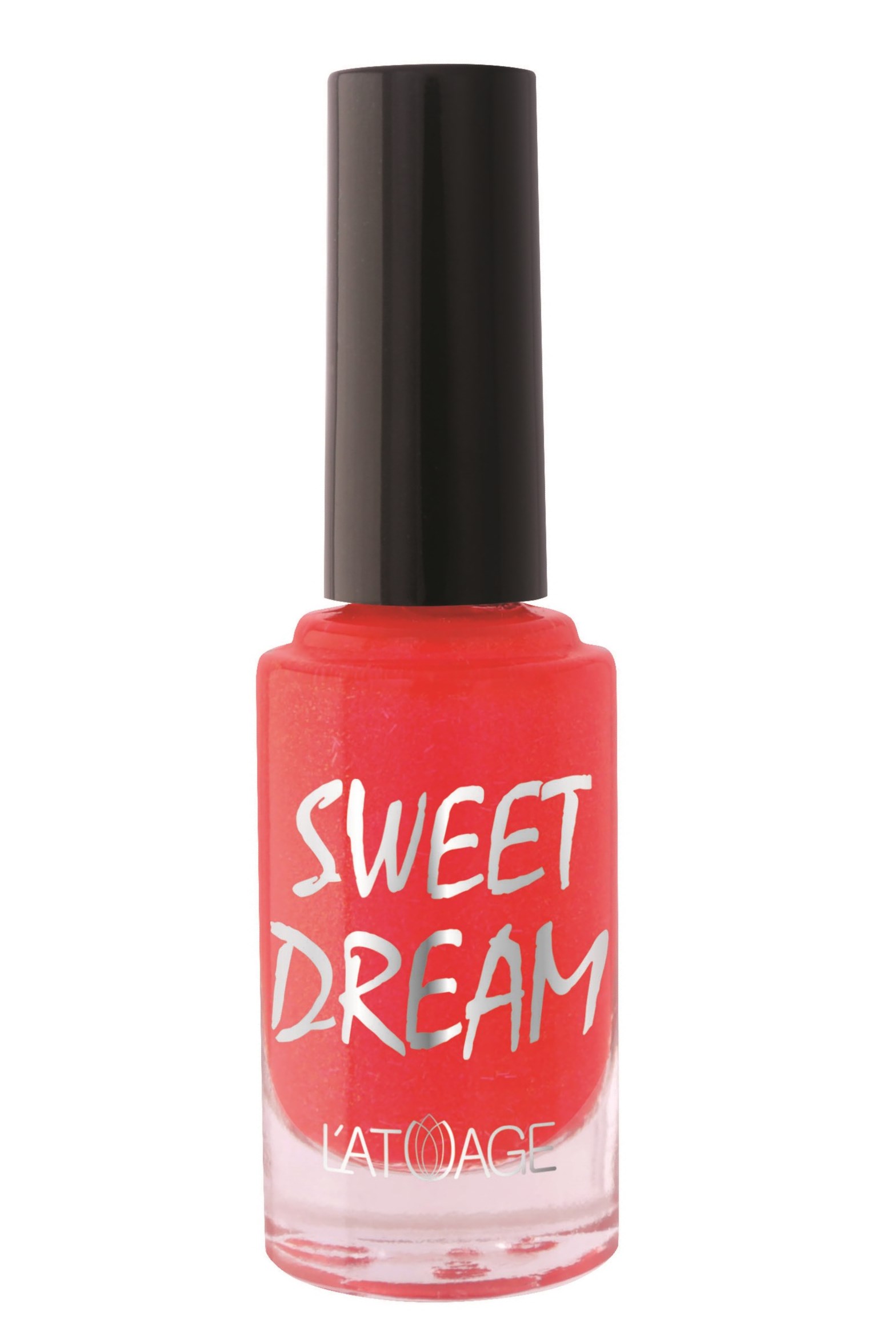 Лак для ногтей SWEET DREAM тон 511 нежно-красный перламутровый песок9г