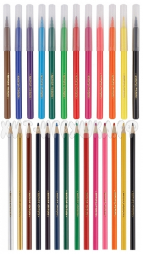 Набор для рисования 12 фломастеров + 14 карандашей, пласт. футляр Мульти-Пульти CPWP_39340, CPWP_39340