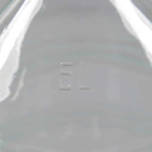 Бутыль стеклянная «Рифлёная», 5 л, с крышкой