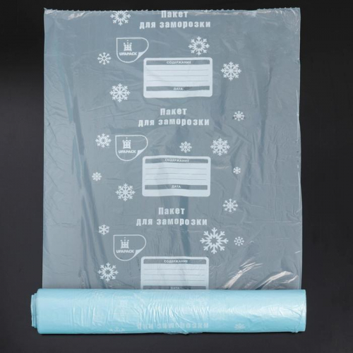 Пакеты для заморозки продуктов «Уфа ПаК», 30×40 см, 80, толщина 20 мкм