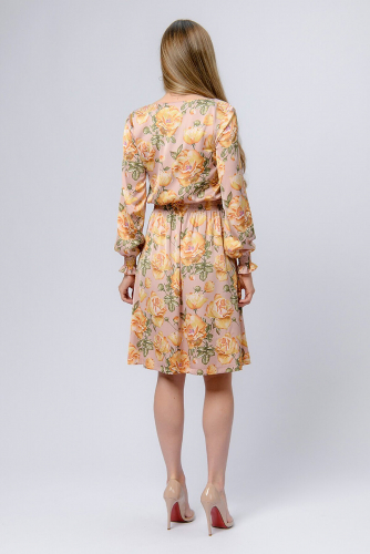 Платье 1001 DRESS #815907Розовый (принт)
