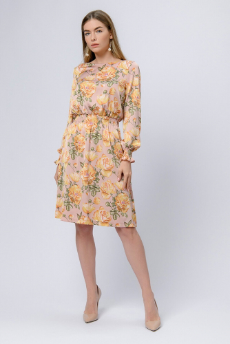 Платье 1001 DRESS #815907Розовый (принт)