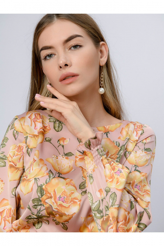 Платье 1001 DRESS #815907Розовый (принт)